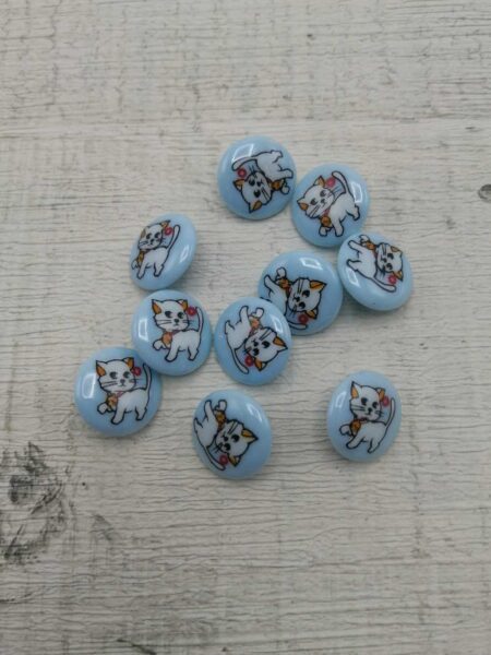 Kissanappi, vaaleansininen